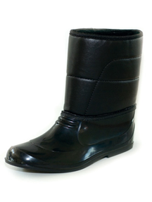 Галоші садово-городні з халявою утеплені штучним хутром